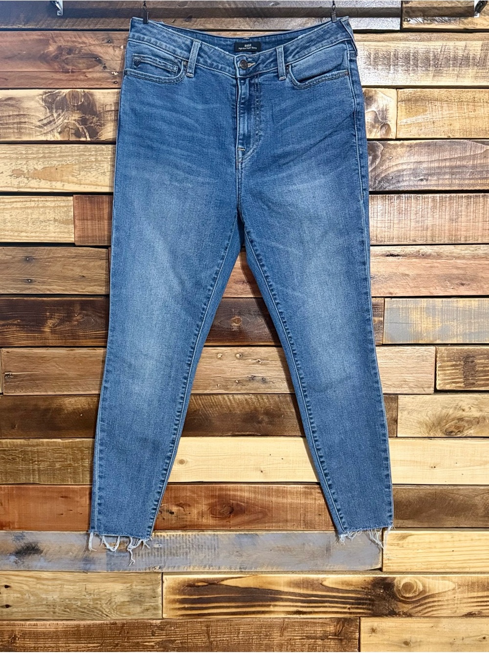 True Religion Halle High Rise Super Skinny Jeans Distressed Hem 31